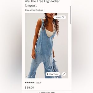Free People high roller jumpsuit